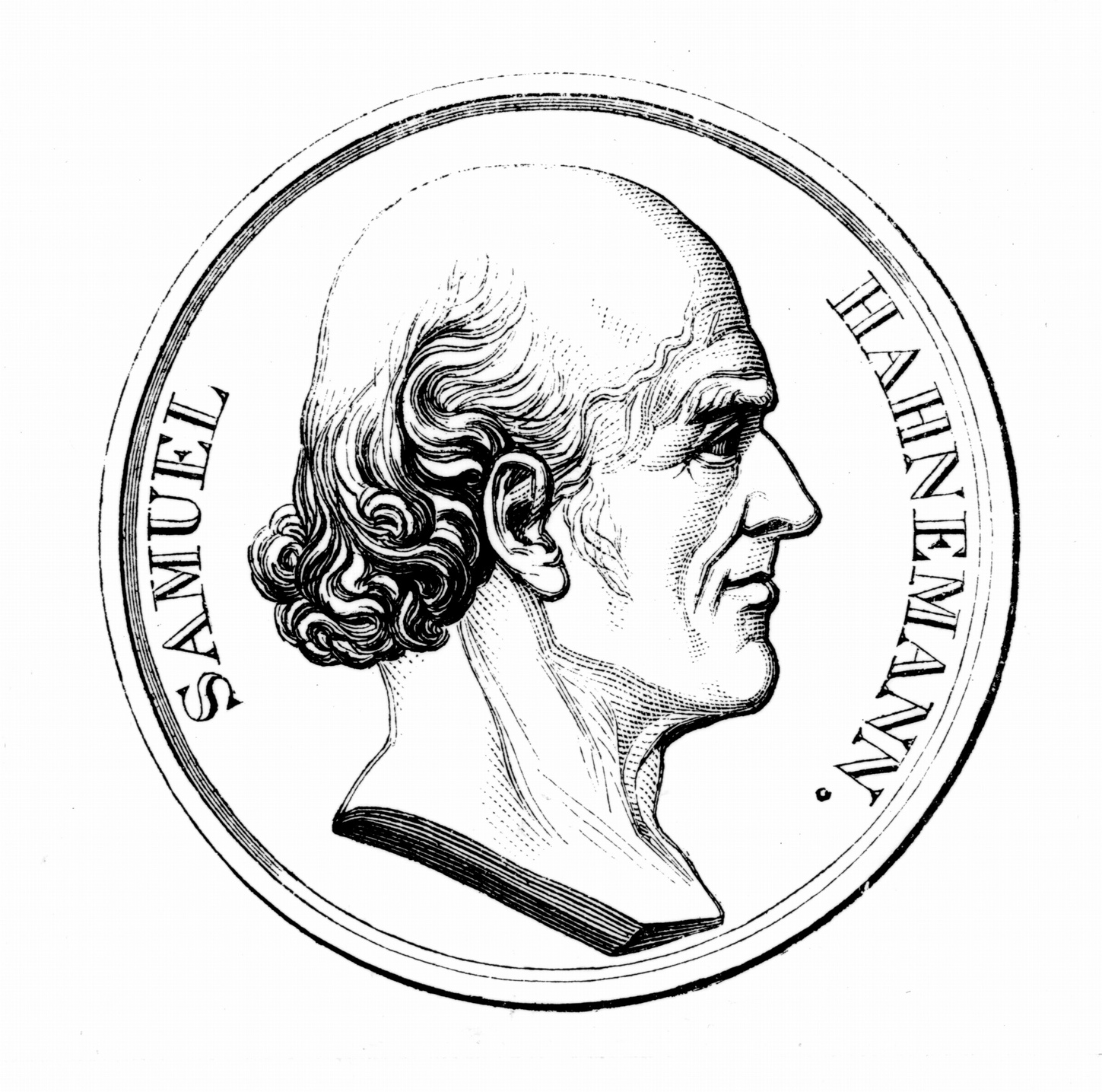 Commemorative medal of German physician, Samuel Hahnemann